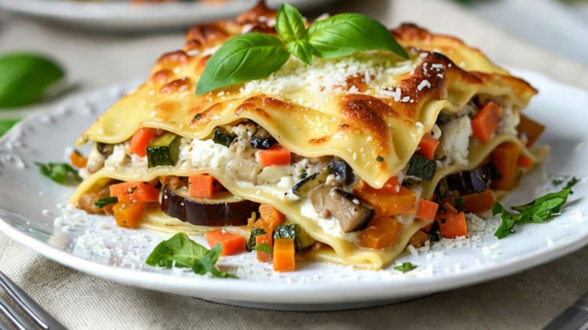 Lasagnes gratinées bœuf et potimarron