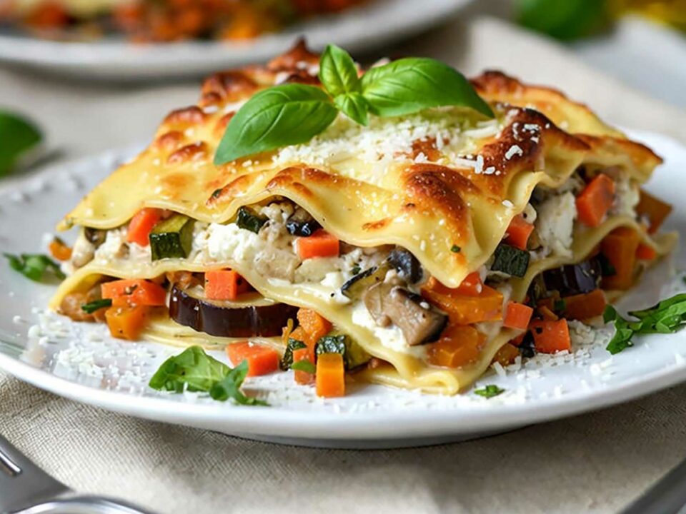 Lasagnes gratinées bœuf et potimarron