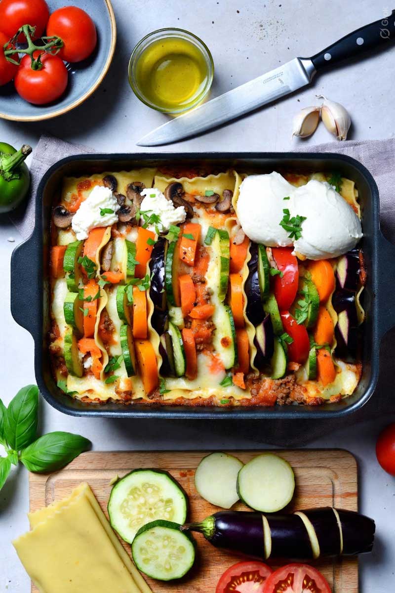 Lasagnes légères aux légumes fondants