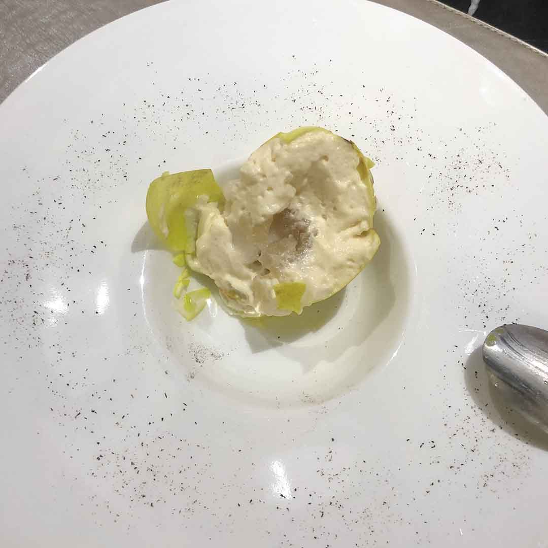 Restaurant-l'Attilio-Paris-Fbg-St-Honoré-poire-william-mousse-interieur