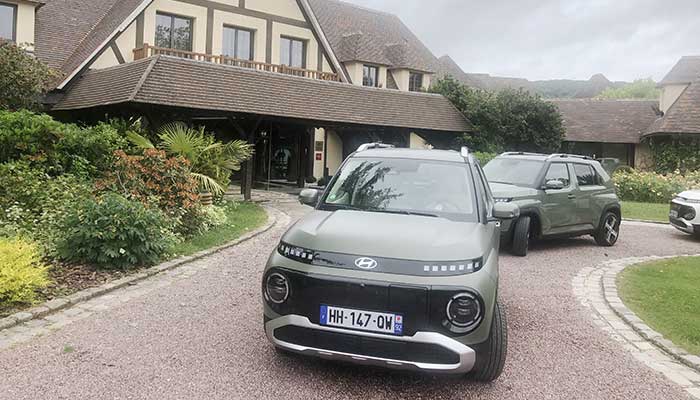 Hyundai Inster sur la route vers la Champagne