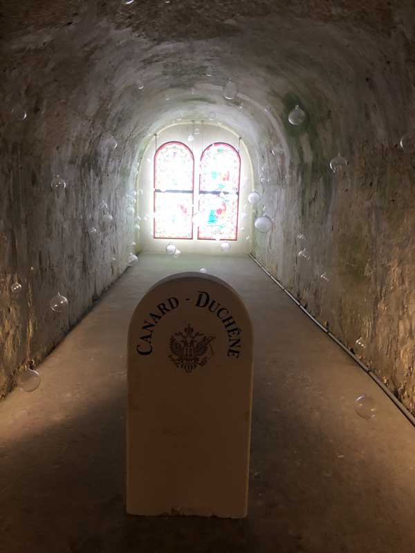 Caves de Champagne Canard-Duchêne à Ludes en Montagne de Reims